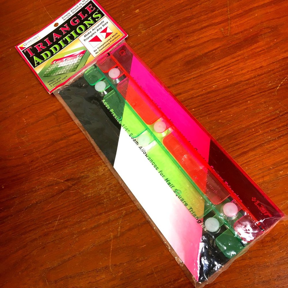 Guidelines 4 quilting Triangle additions NWT